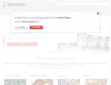 Tablet Screenshot of ishida.com
